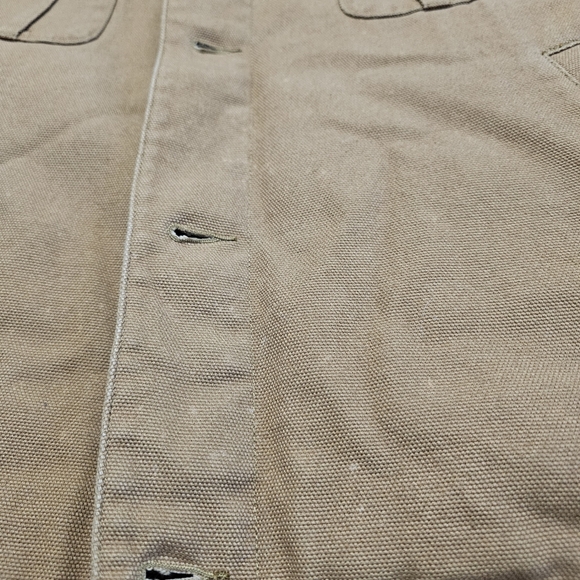 Vintage 90s Cabelas Sherpa Lined Vest Size XL Canvas Duck Canvas NUBUCK Trim WOW - Picture 9 of 14